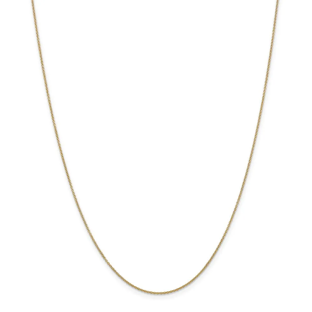 14k Yellow Gold Diamond-Cut & Satin 2D Shark Necklace