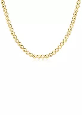 15 Choker Classic Gold 5mm Bead Necklace