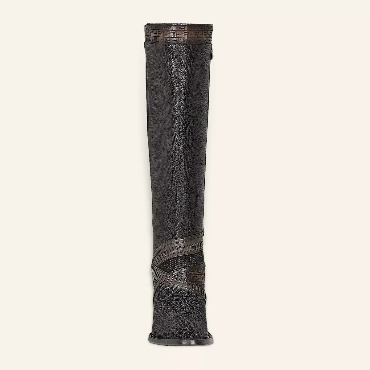 3F99MA - Cuadra black western cowgirl stingray knee high boots for women