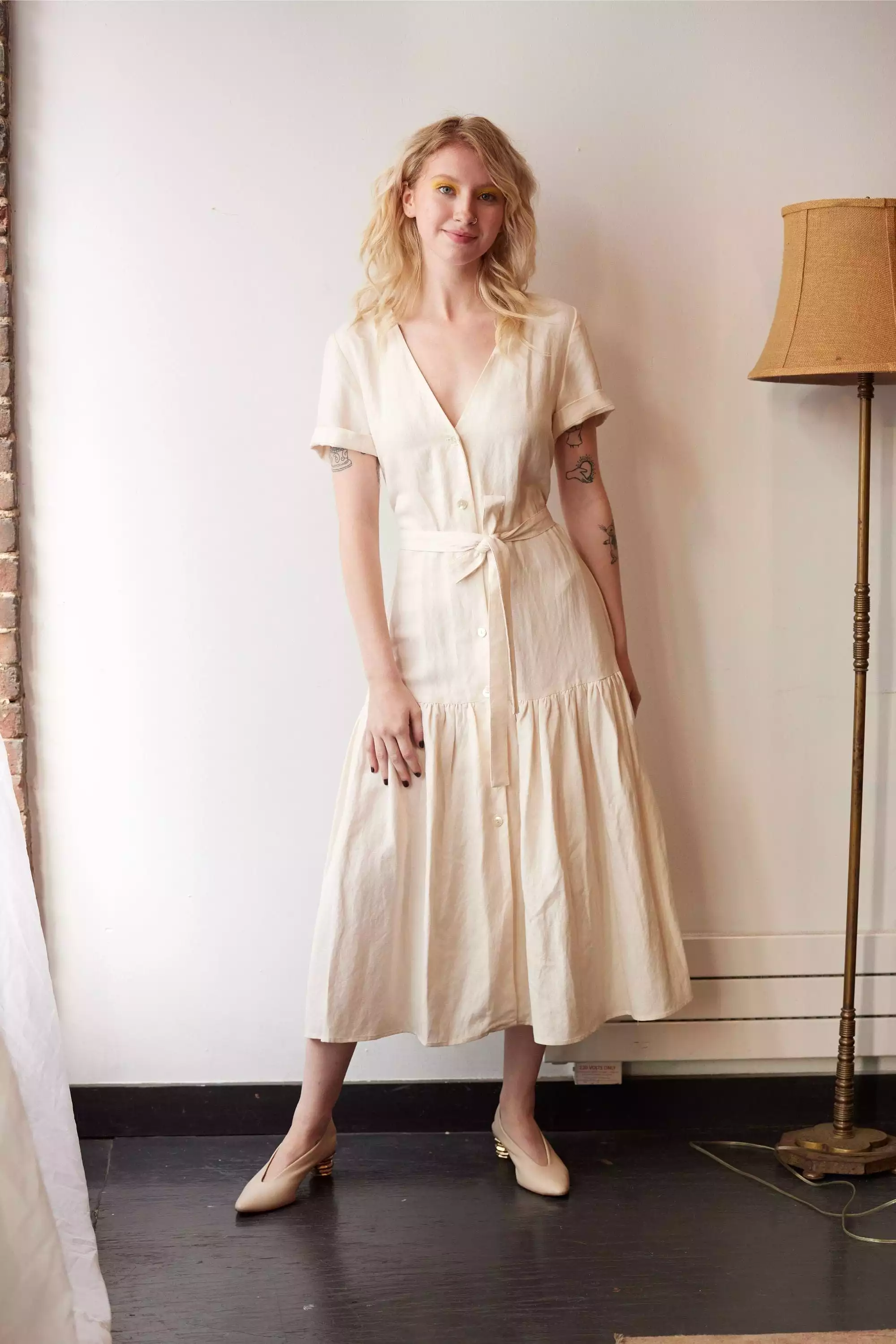 Aly Dress in Linen Blend