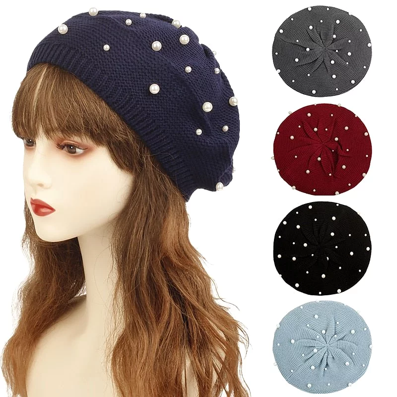 Beret Queen Milan (Dark red)