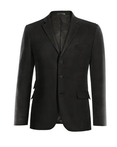  Blazer negro rojizo de entretiempo de 3 botones