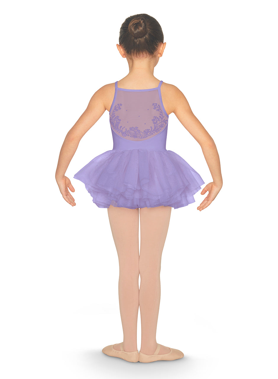 Bloch Child Flock Mesh Back Camisole Tutu Dress - CL5557