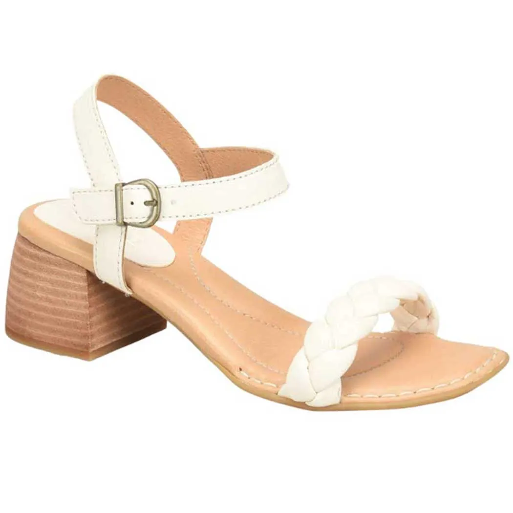 Born Simone Heeled Sandal White (Women's)