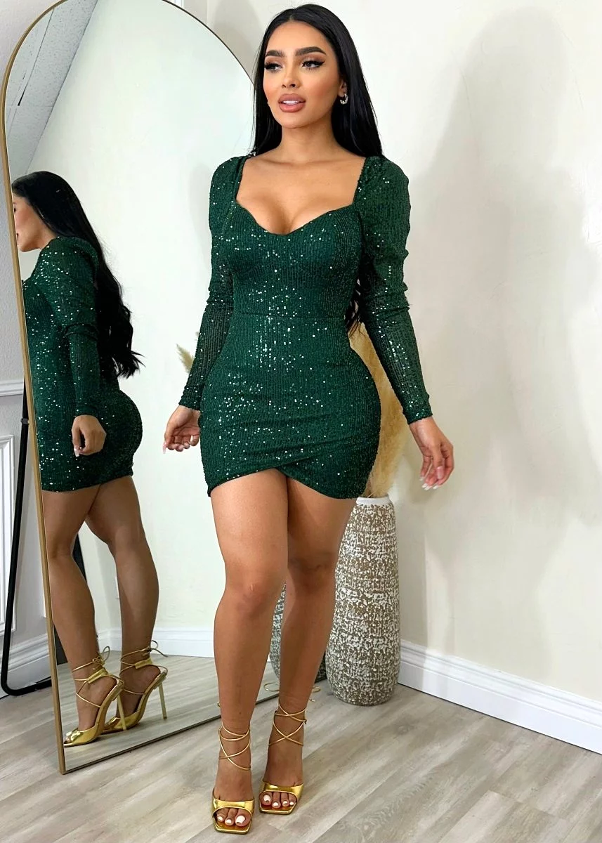 Brighter Than Ever Dress Green