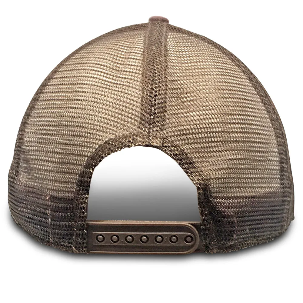 Brown with Mesh Weathered - Unstructured Baseball Cap