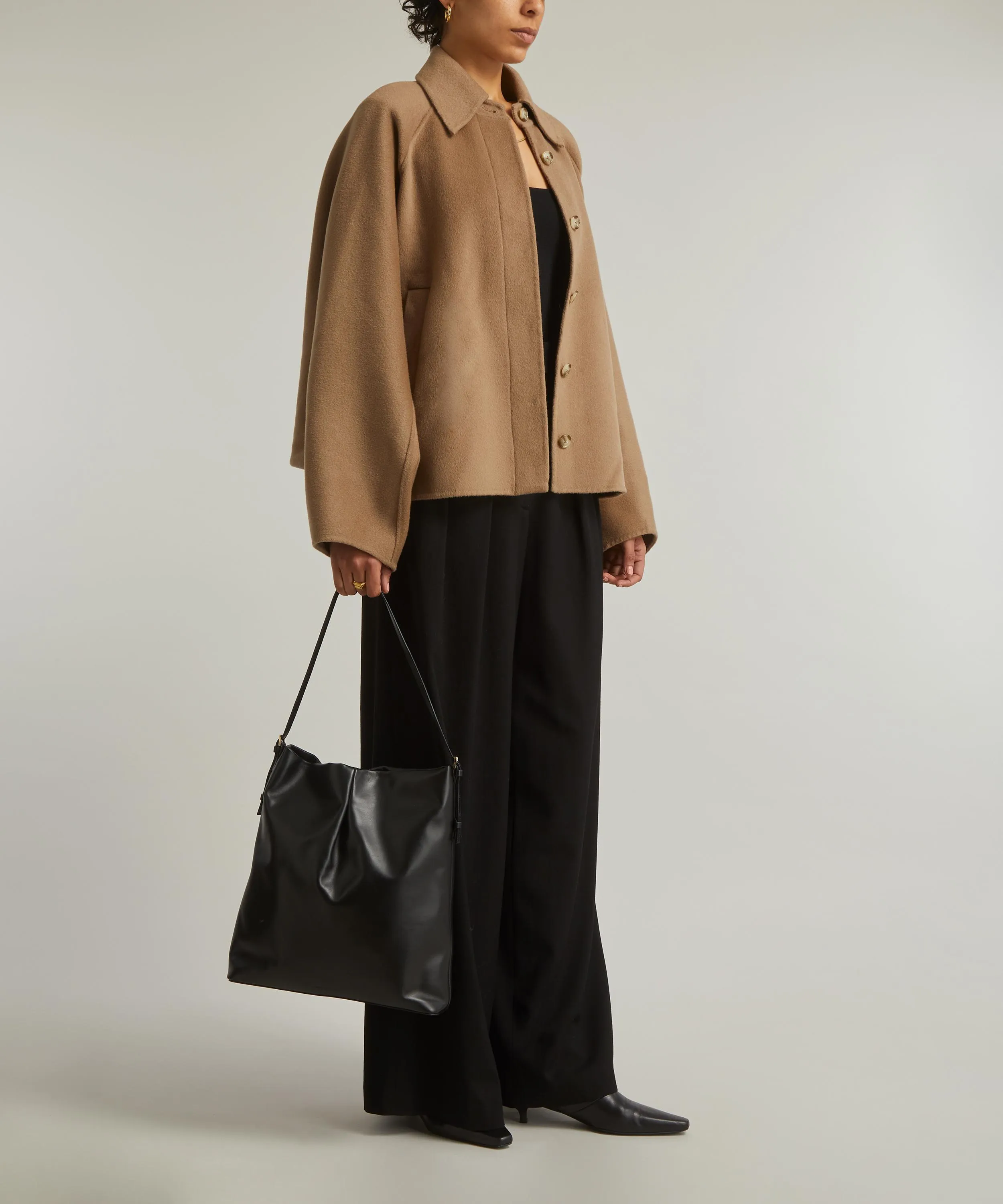 Camila Short Wool-Cashmere Coat