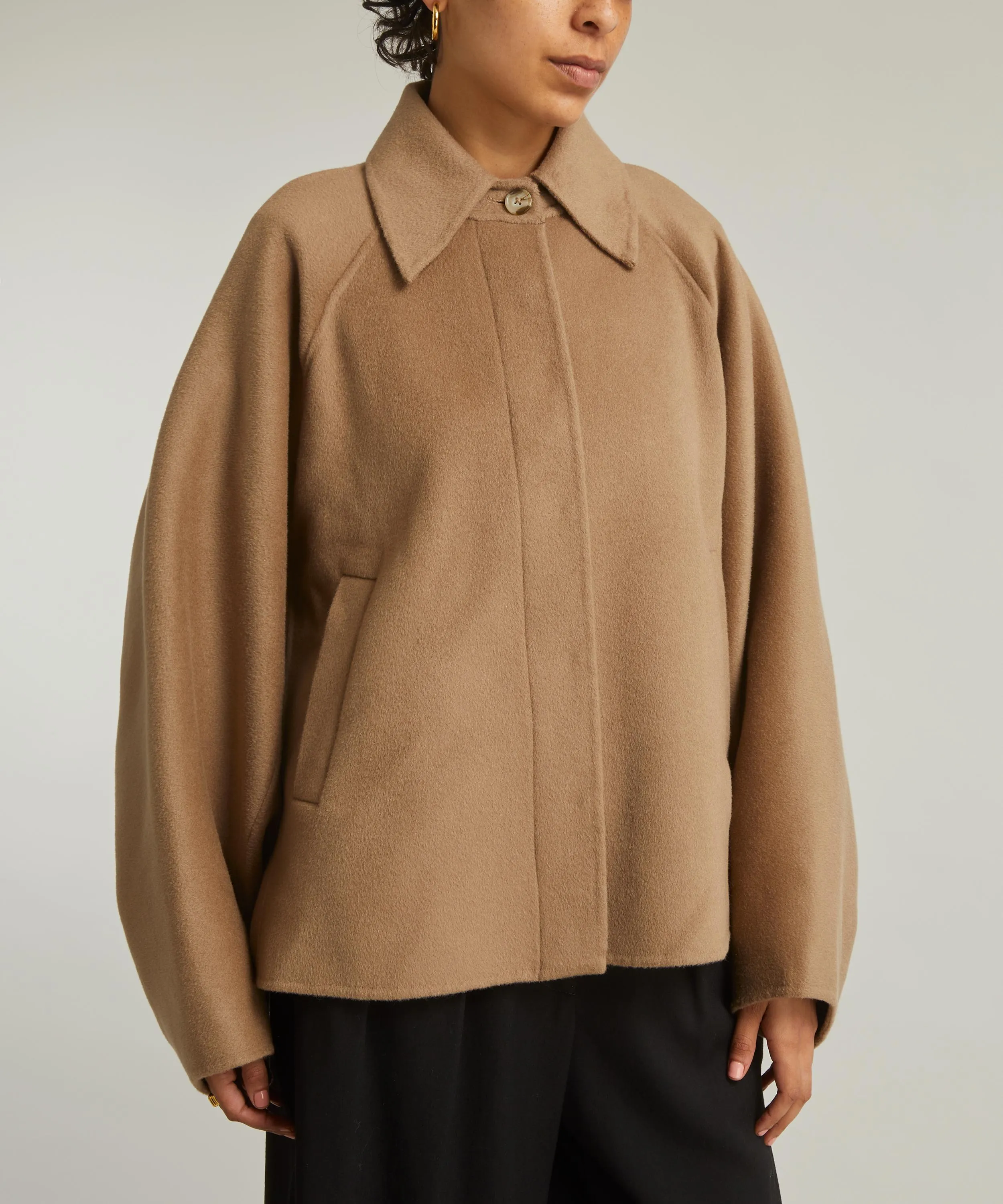 Camila Short Wool-Cashmere Coat