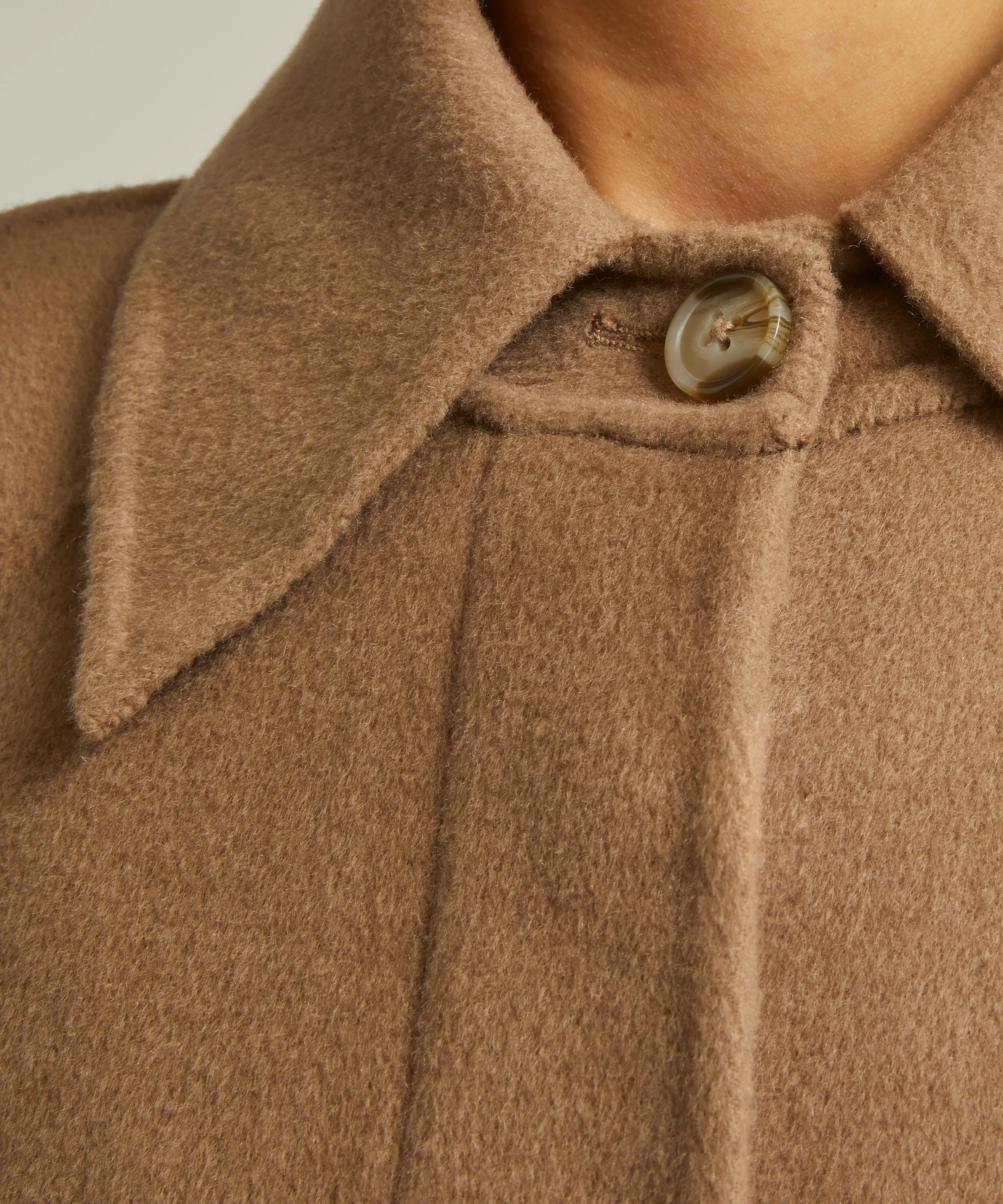 Camila Short Wool-Cashmere Coat