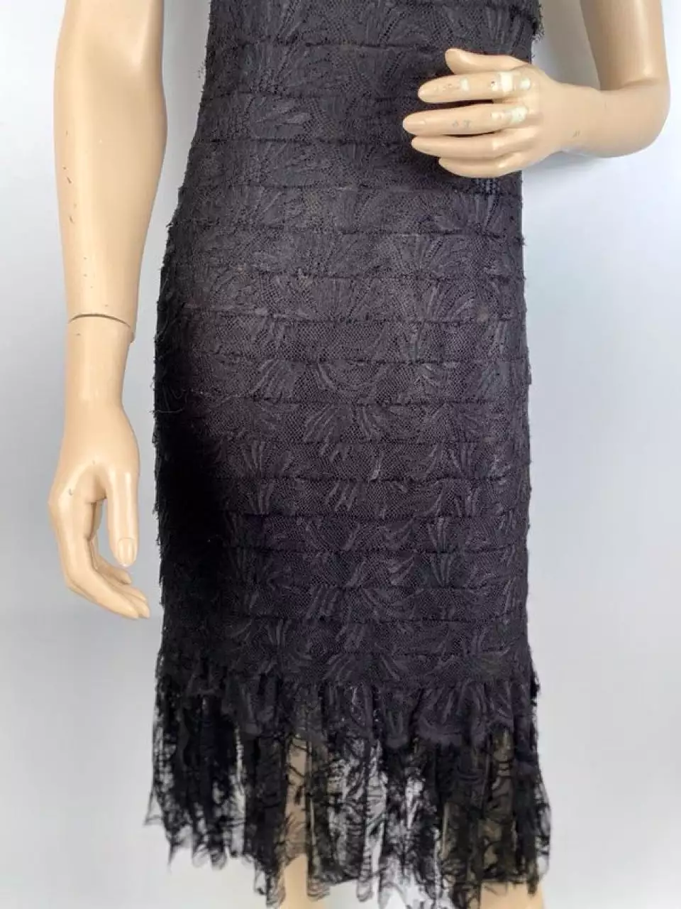 Chanel 06C 2006 Cruise Resort Black Lace Dress FR 38