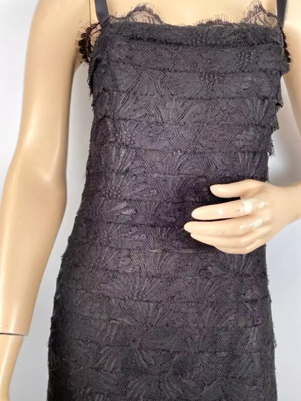 Chanel 06C 2006 Cruise Resort Black Lace Dress FR 38