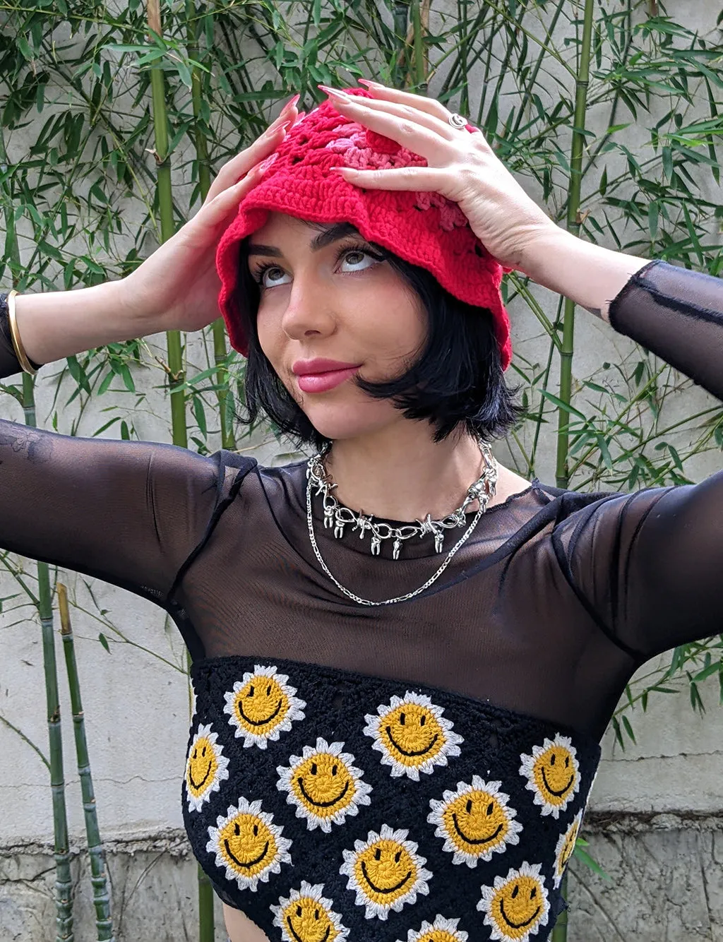 CHERRY PIE CROCHET HAT