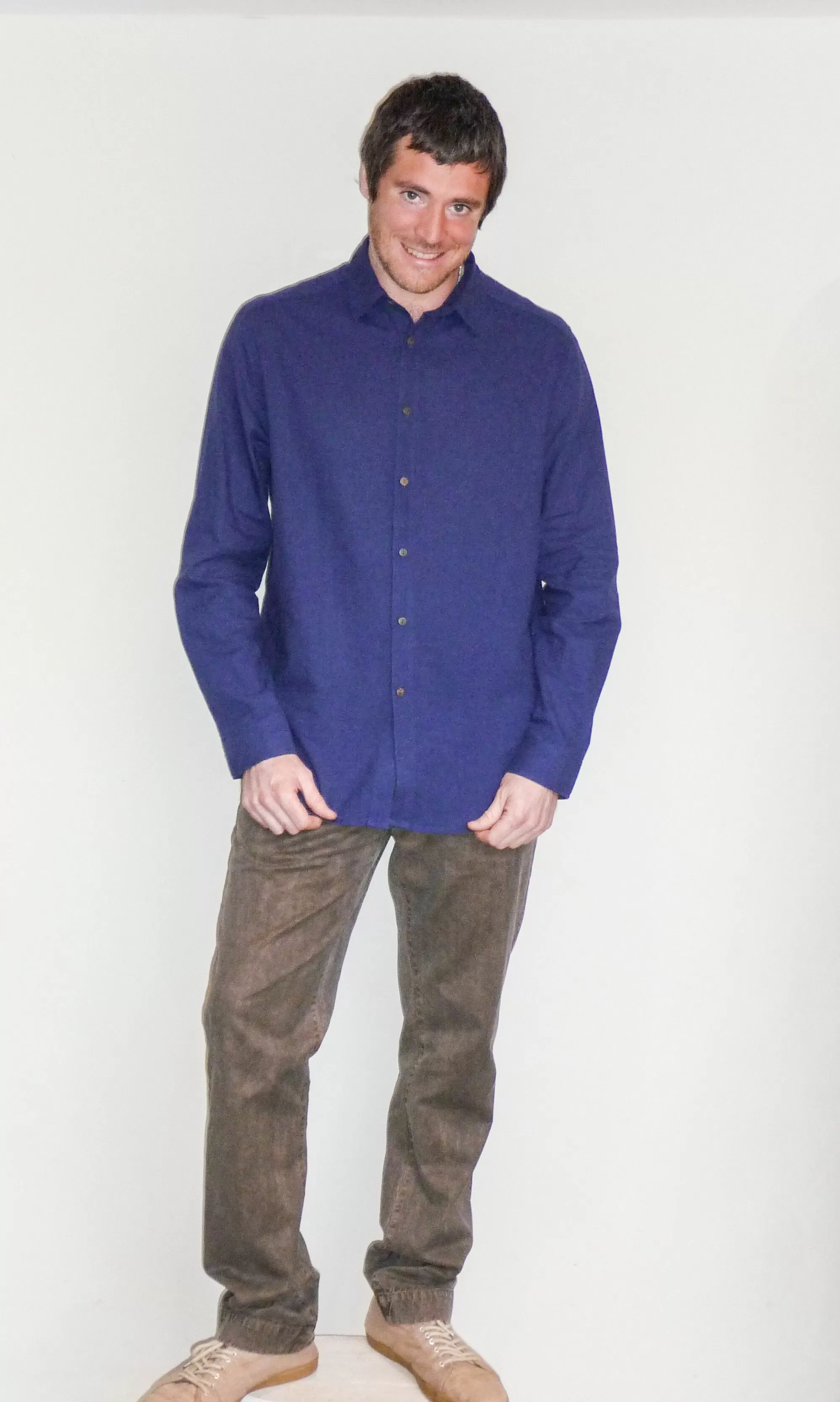 Classic Long Sleeve Hemp Cotton Shirt