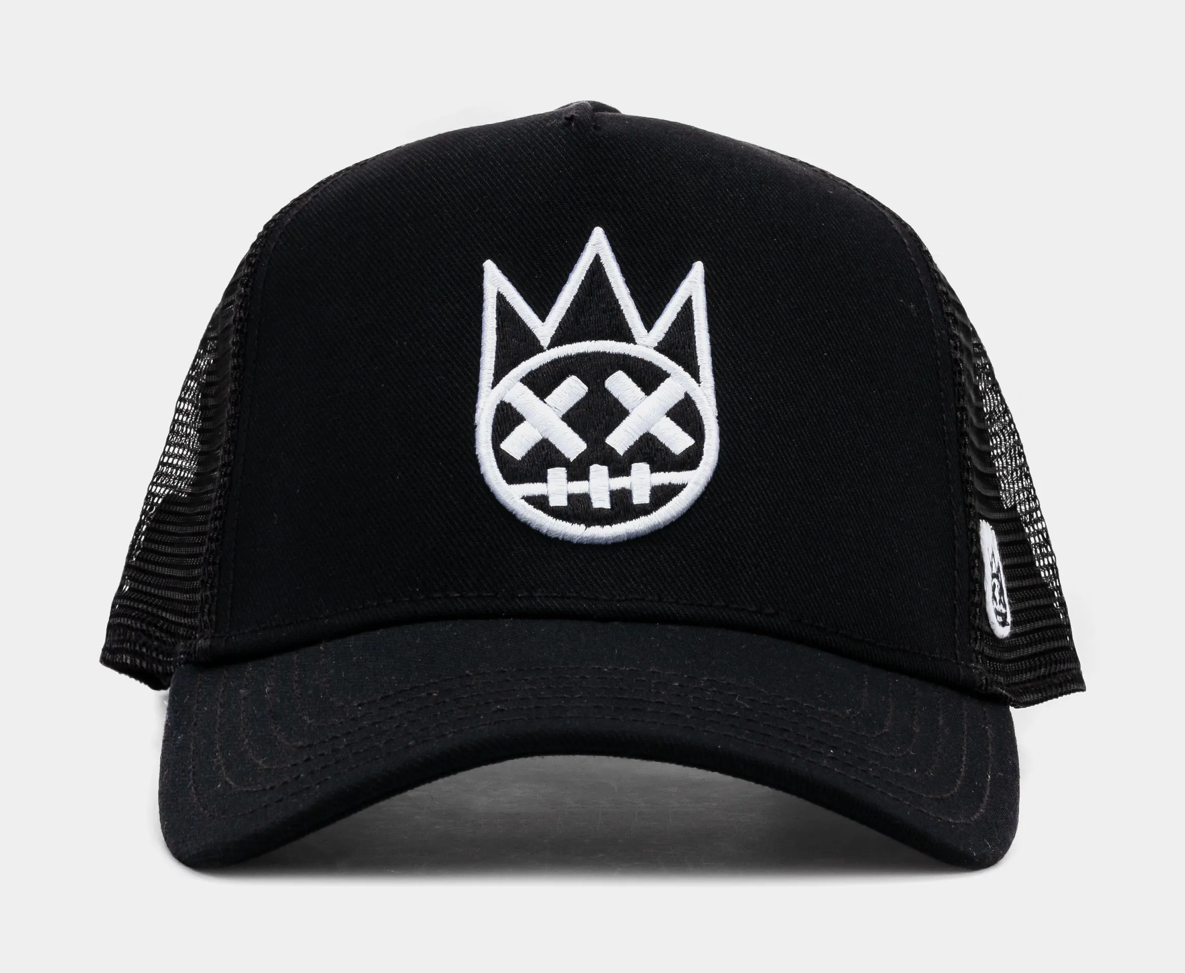 Clean Logo Mesh Trucker Mens Hat (Black/White)