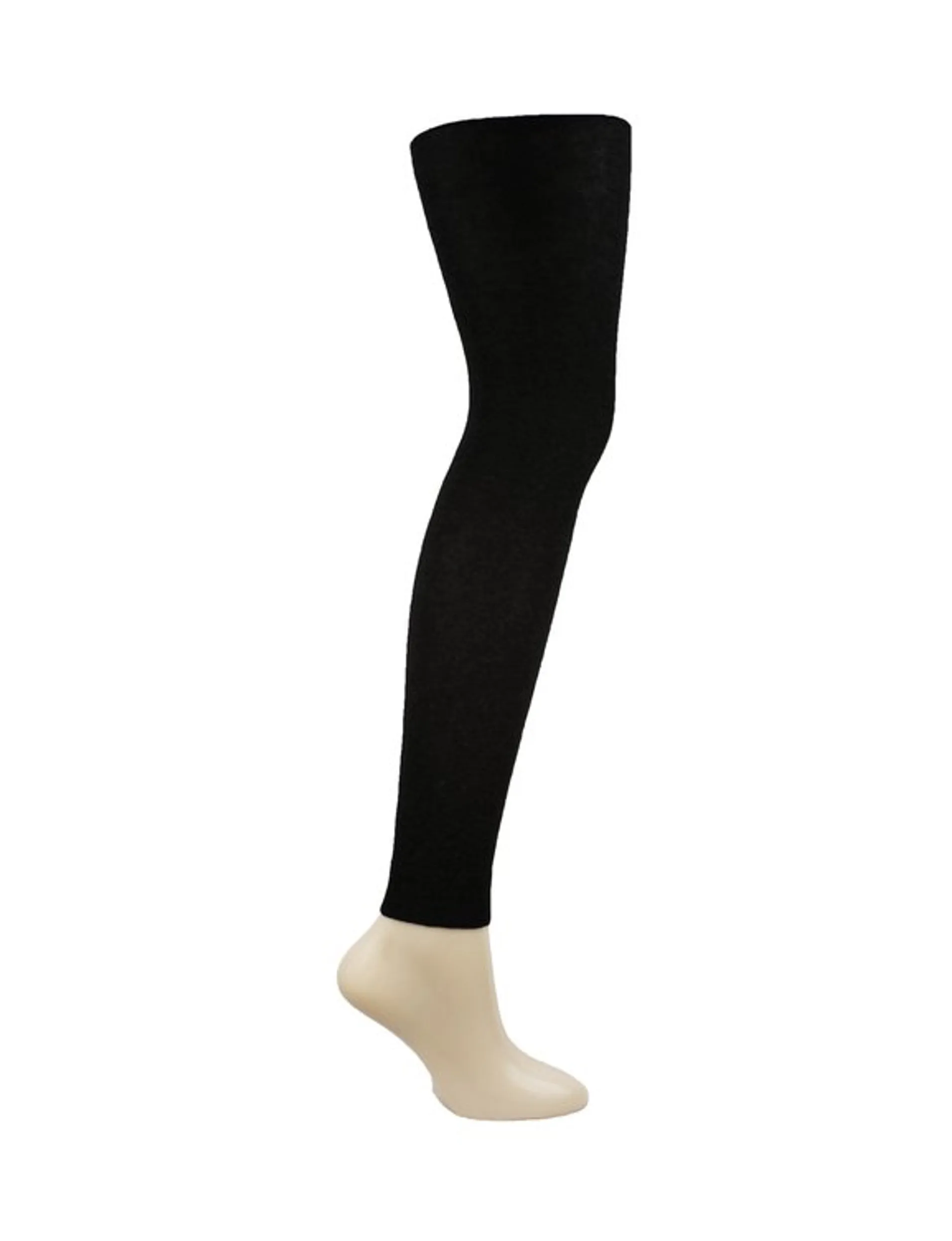 Columbine 341  Merino Footless Tights Black