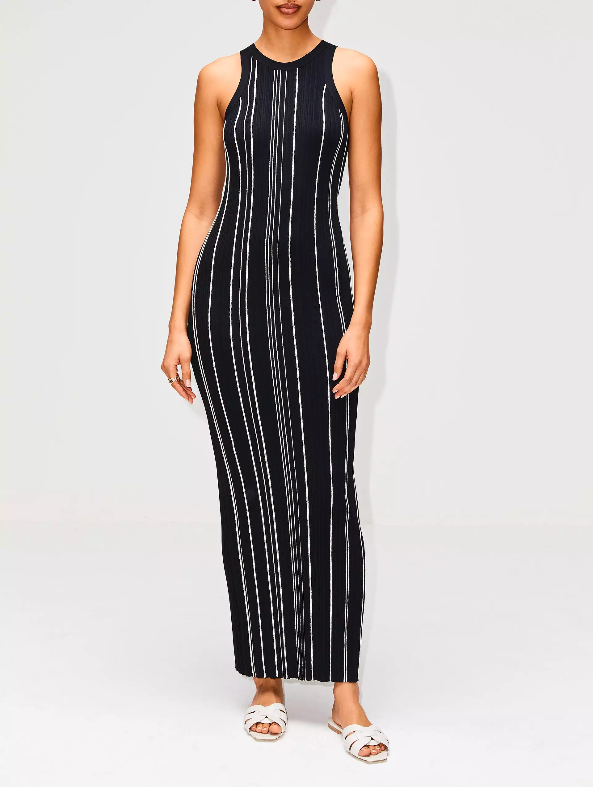 Curved Rib Tank Dress