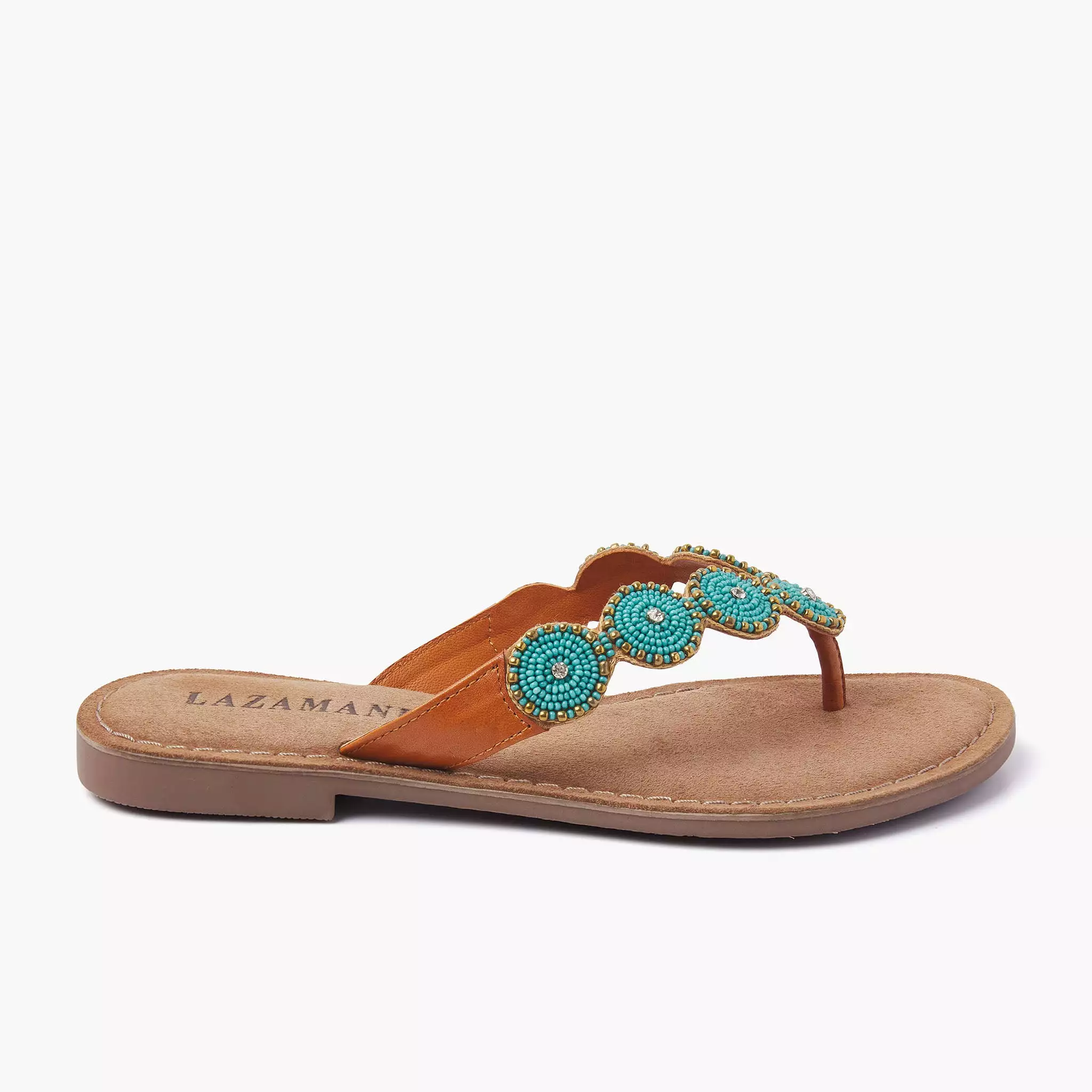 Dames Slippers 75.453 Turquoise