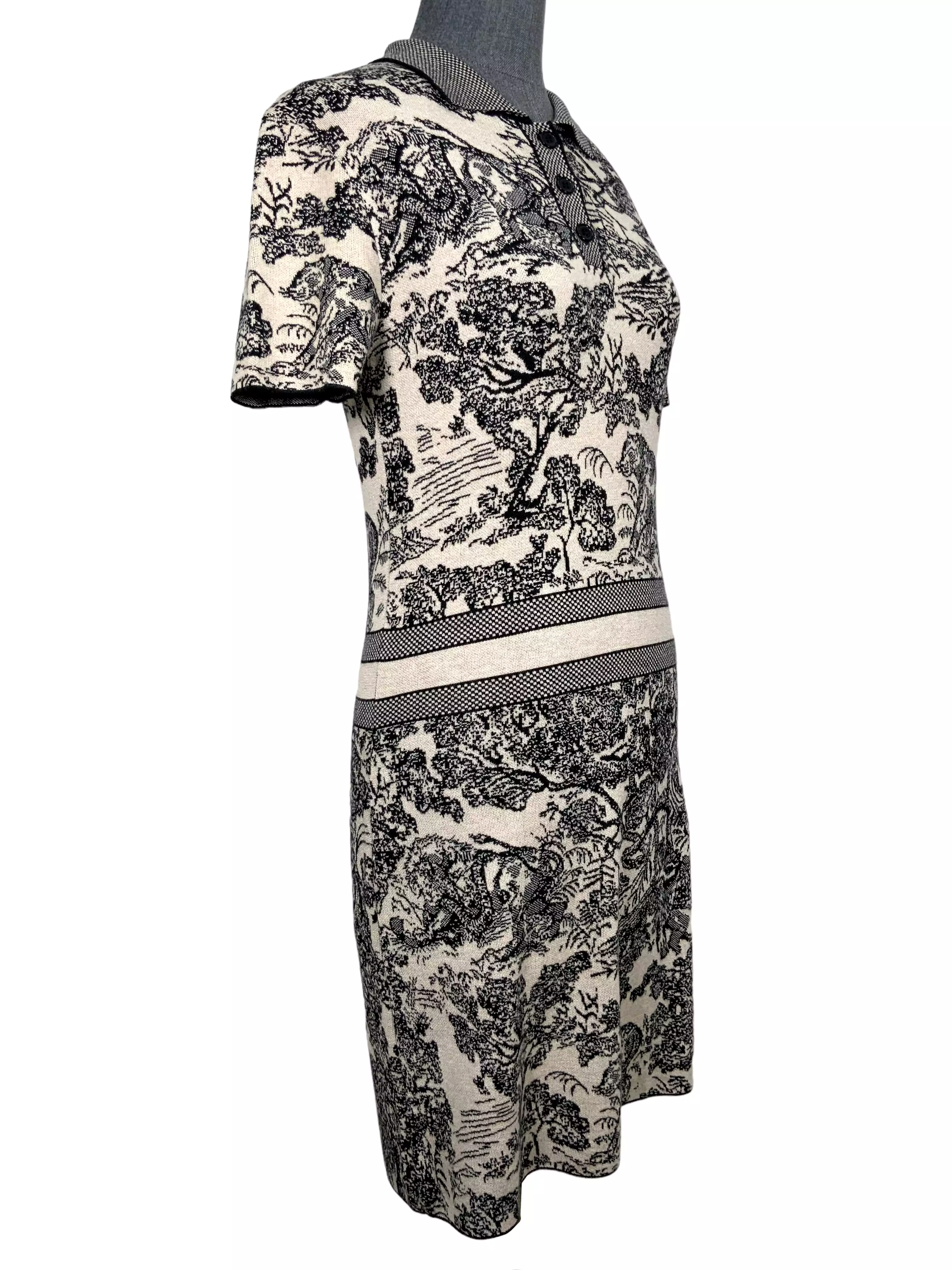 Dior Toile de Jouy Jungle Printed Dress Size M