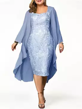 Flattering Plus Size Lace Dress for Winter Occasions