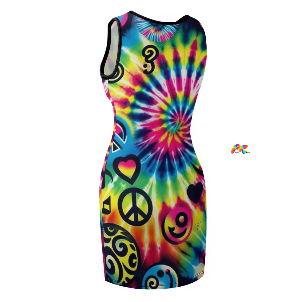 Happy Vibes Rave Tank Dress