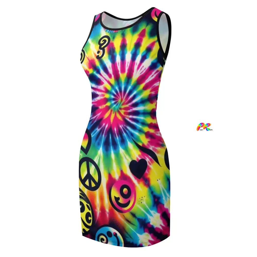 Happy Vibes Rave Tank Dress