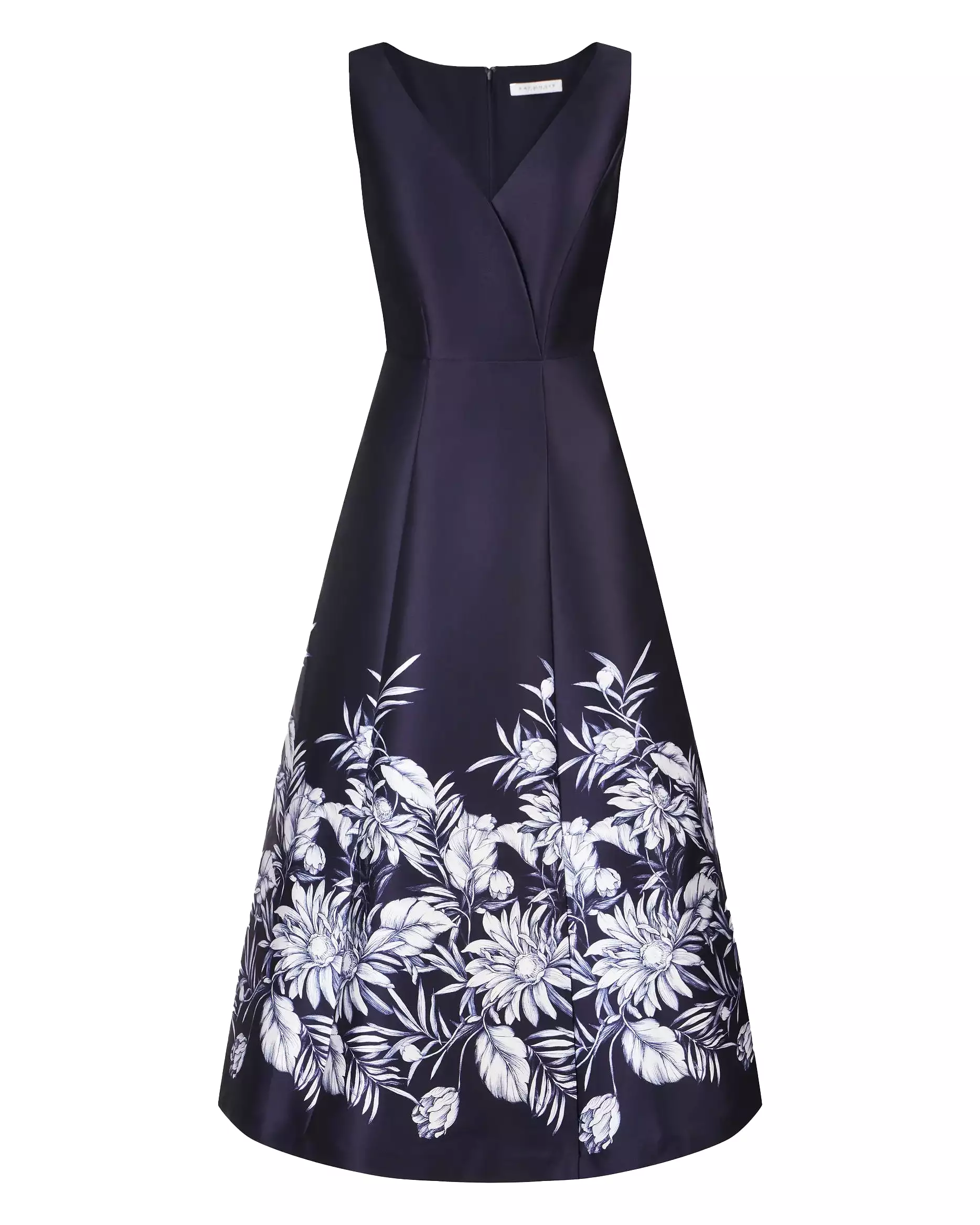 Hattie Tea Length Dress (Dark Navy)