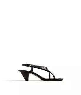 IRA HEELED SANDAL- BLACK