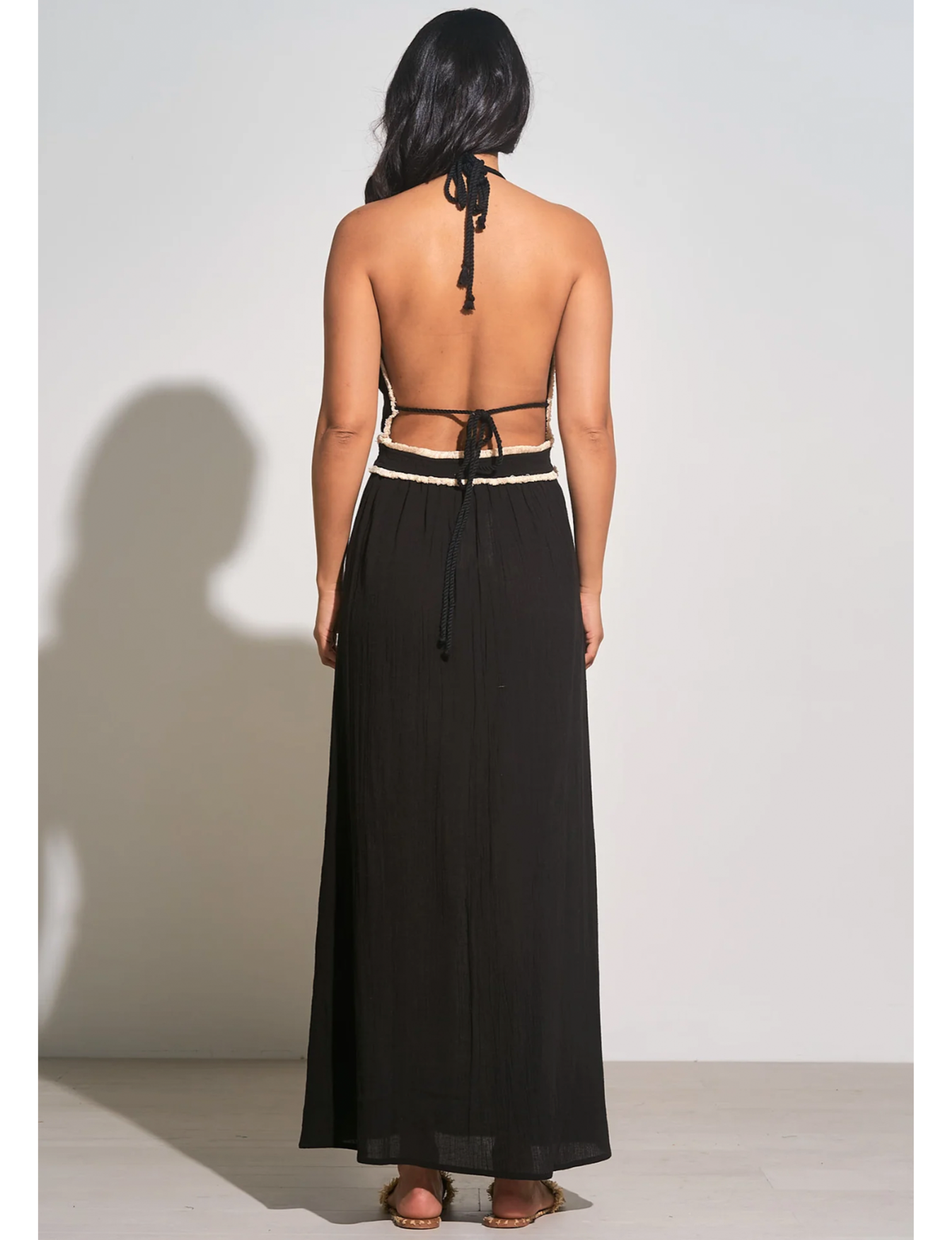 Jayde Halter Maxi Dress, Black