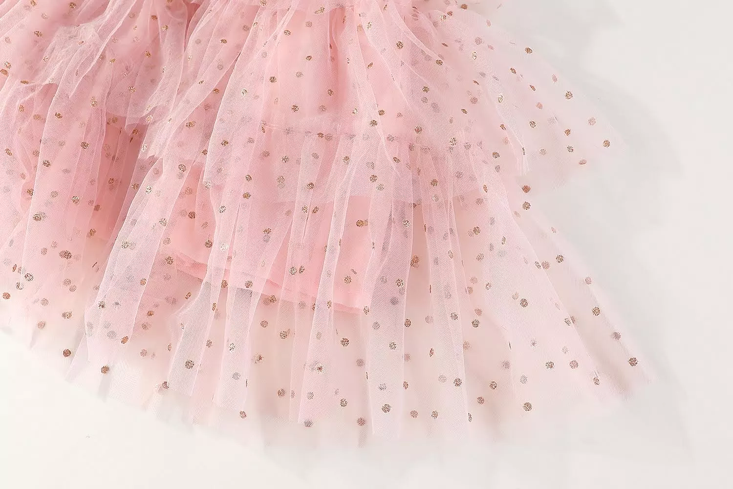 KHLOE SOFT TULLE TUTU DRESS - GOLDEN DOTS