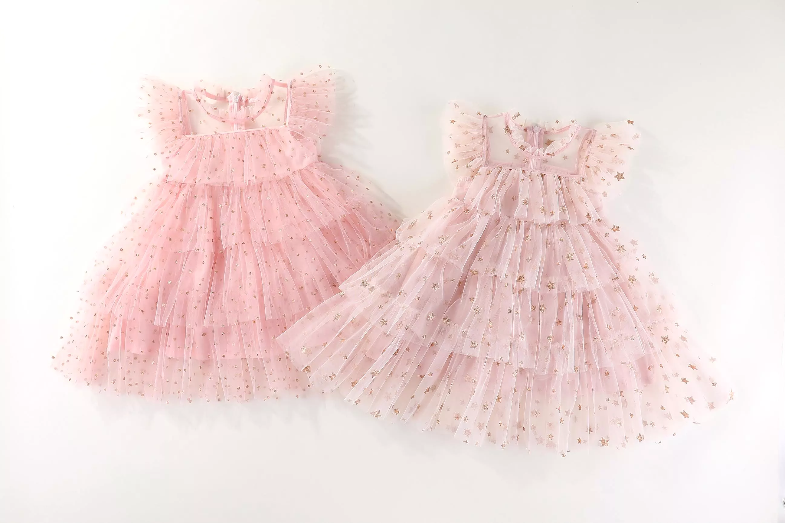 KHLOE SOFT TULLE TUTU DRESS - GOLDEN STARS: 4-5Y, 5-6Y only left