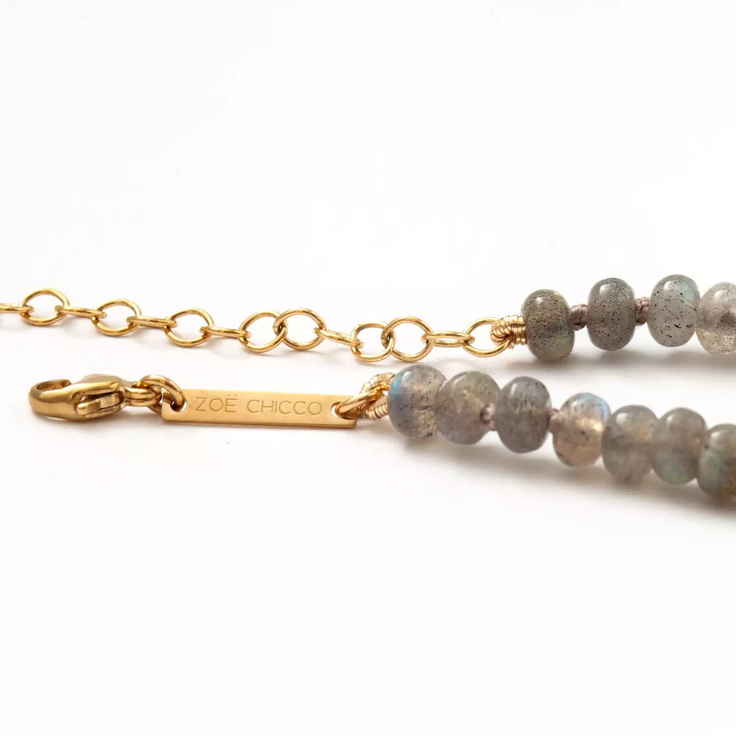 Labradorite Rondelle Bead Necklace