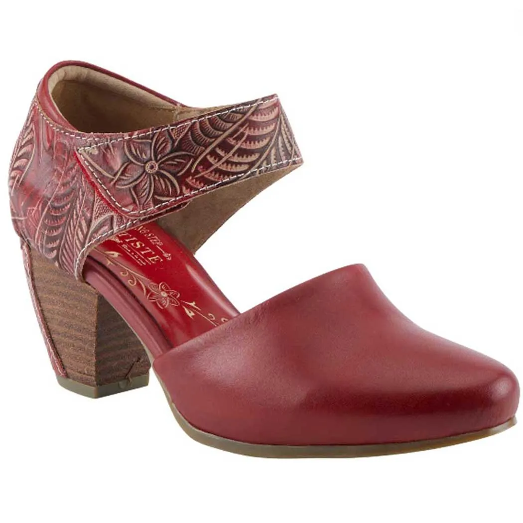 L'Artiste by Spring Step Toolie Mary-Jane Heel Red (Women's)