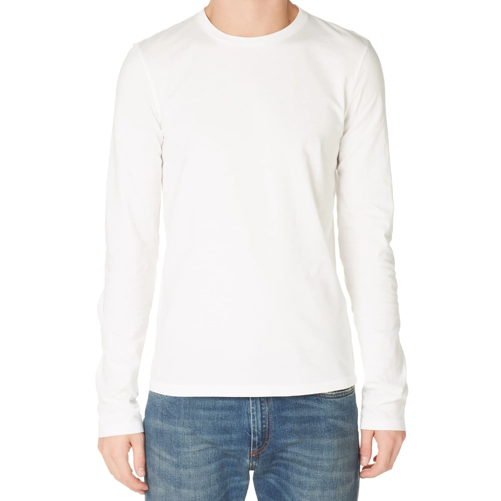 Maison Margiela 10 Long Sleeve Compass TeeOff White