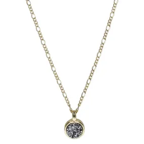 Marcia Moran Petite Druzy Circle Necklace