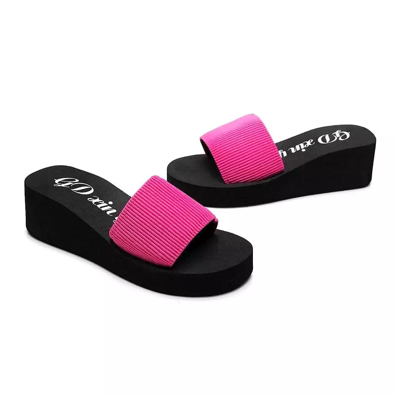 Muffins Slip-On Wedge Sandals