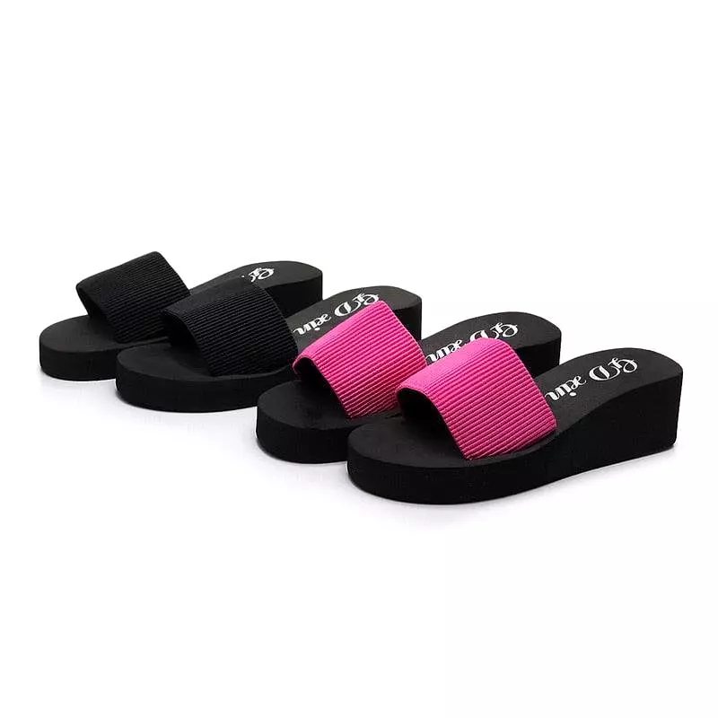 Muffins Slip-On Wedge Sandals