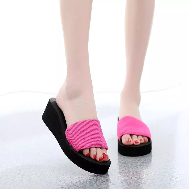 Muffins Slip-On Wedge Sandals