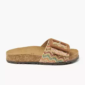 Natalia Raffia Dames Slippers Multi