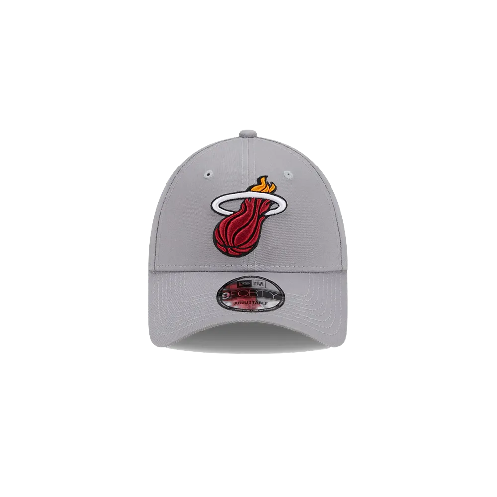 New Era Miami HEAT Structured Grey Snapback Hat