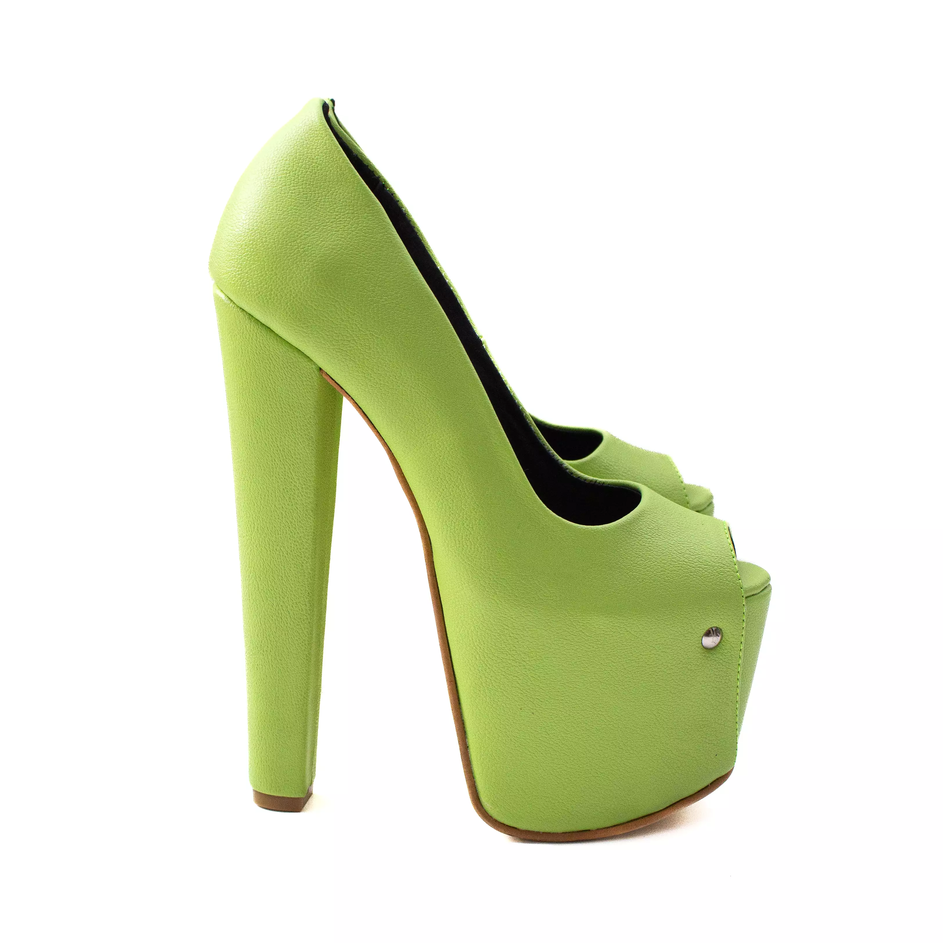 Pistachio Green Chunky Platform Heels