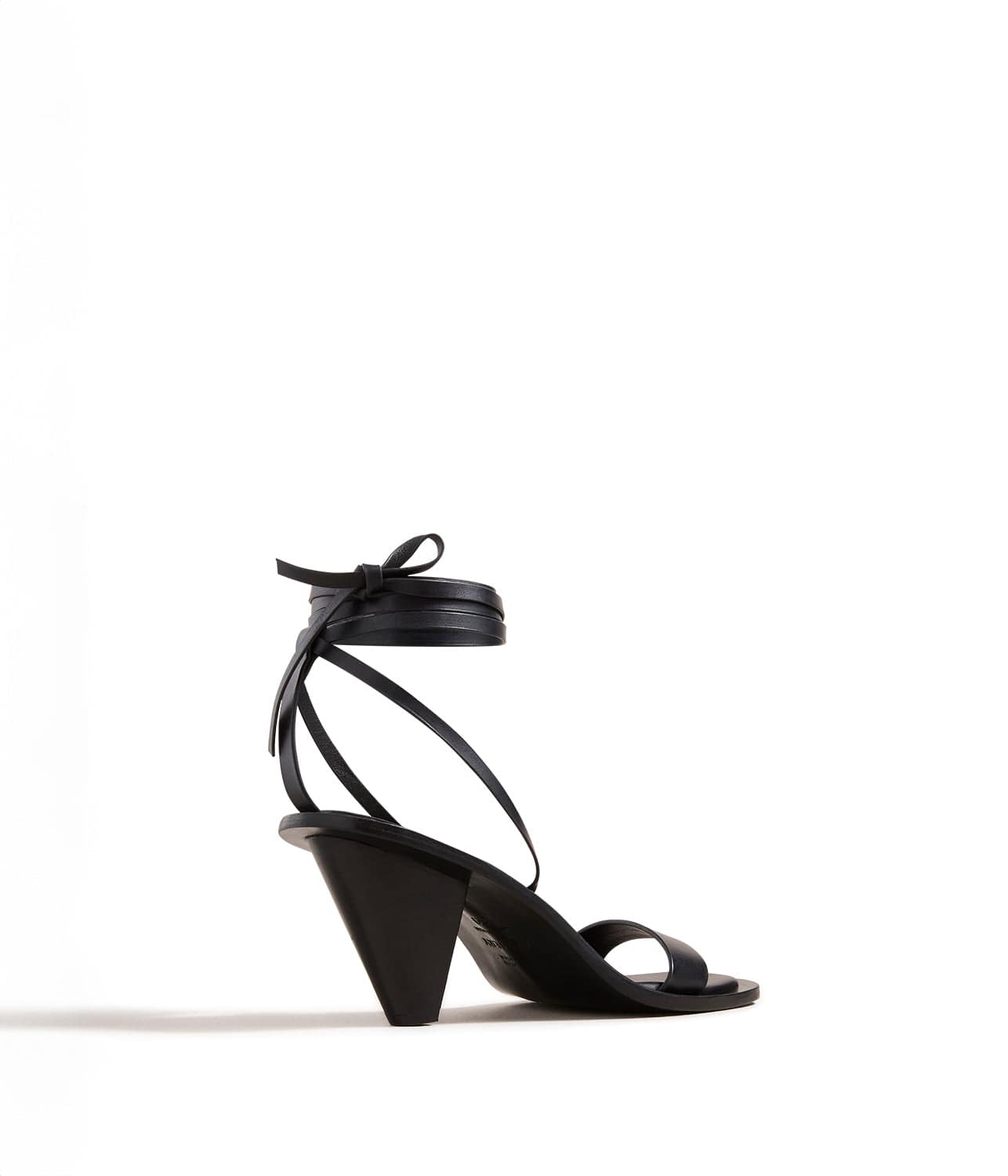 PORTER HEELED SANDAL- BLACK