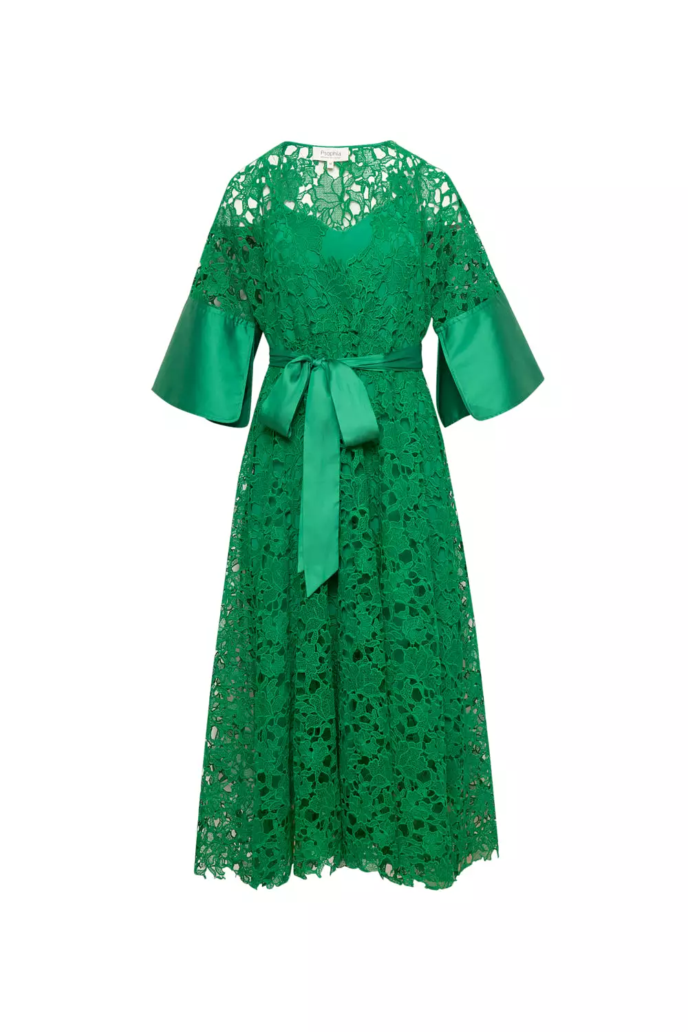 Psophía Lace Green Dress 1758