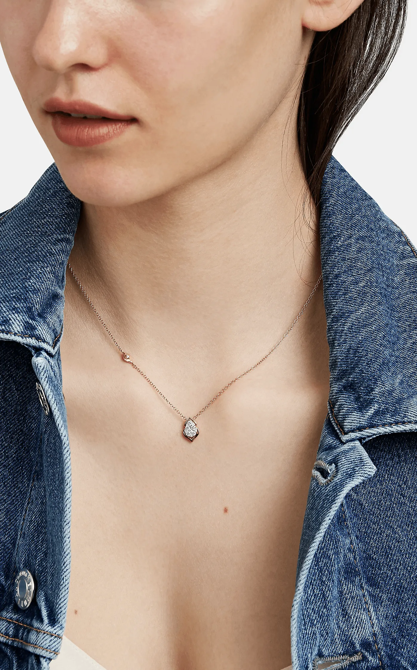 Reverie Pear Diamond Cluster Necklace