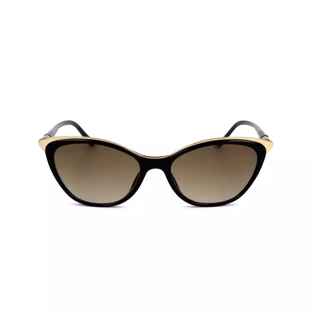 Safilo CIGLIA01S Acetate Women's Sunglasses, Black Gold