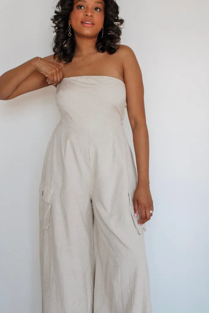 Sand Tropez Strapless Jumpsuit