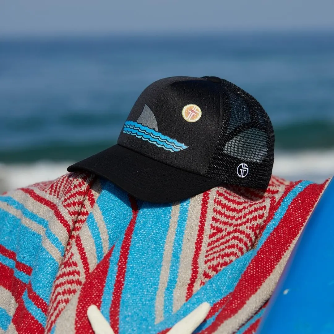 Sharky Trucker Hat Black