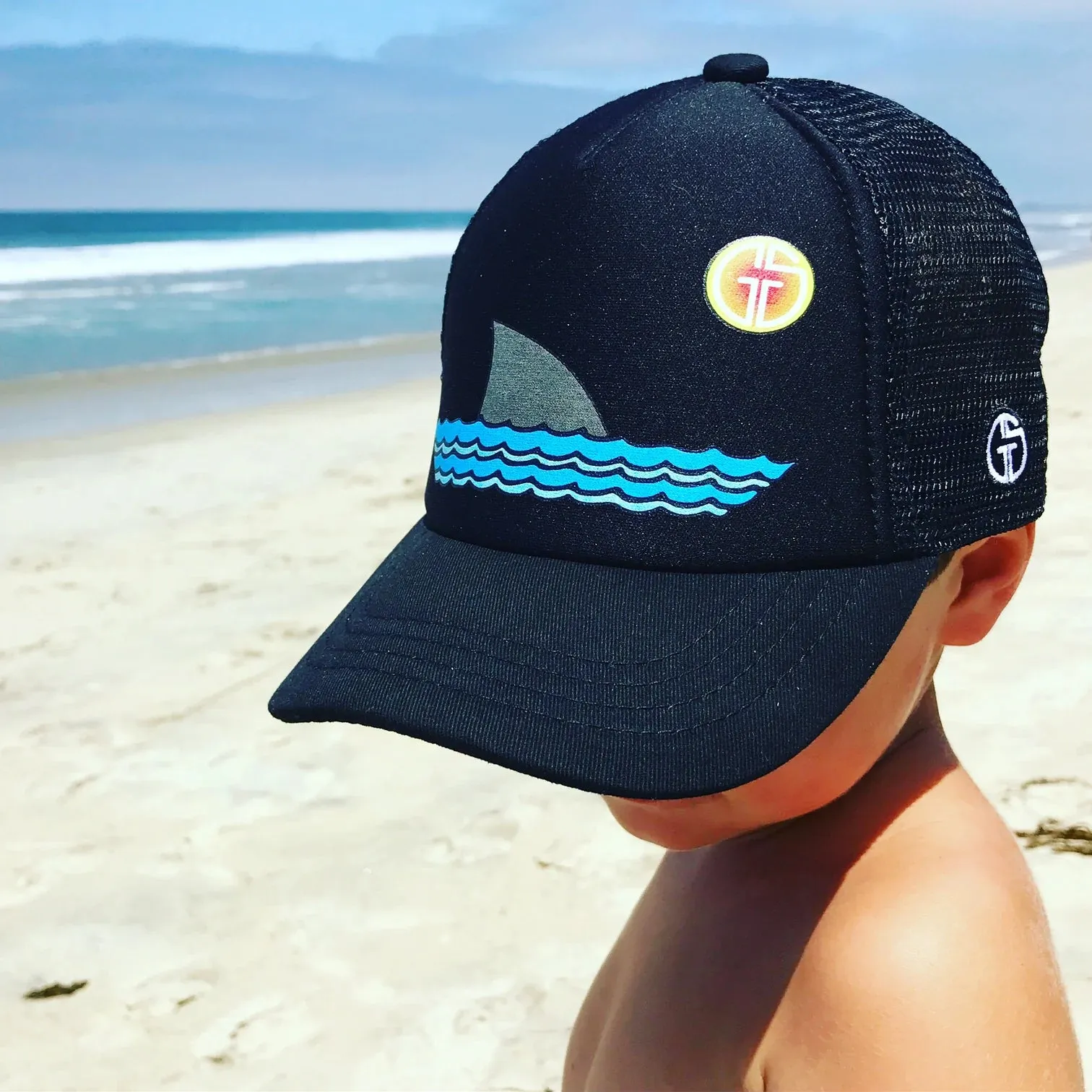 Sharky Trucker Hat Black