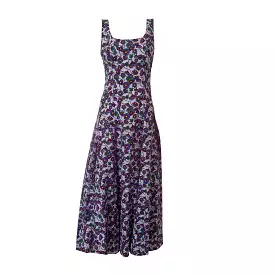 Tank Dress  in Purple Wild Poppy Cotton