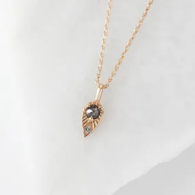 Tear Drop Diamond Sun Necklace