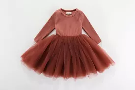 Valentina Long Sleeve Tutu Dress - TERRA: 0-6M, 6-12M, 1-2Y, 5-6Y only left